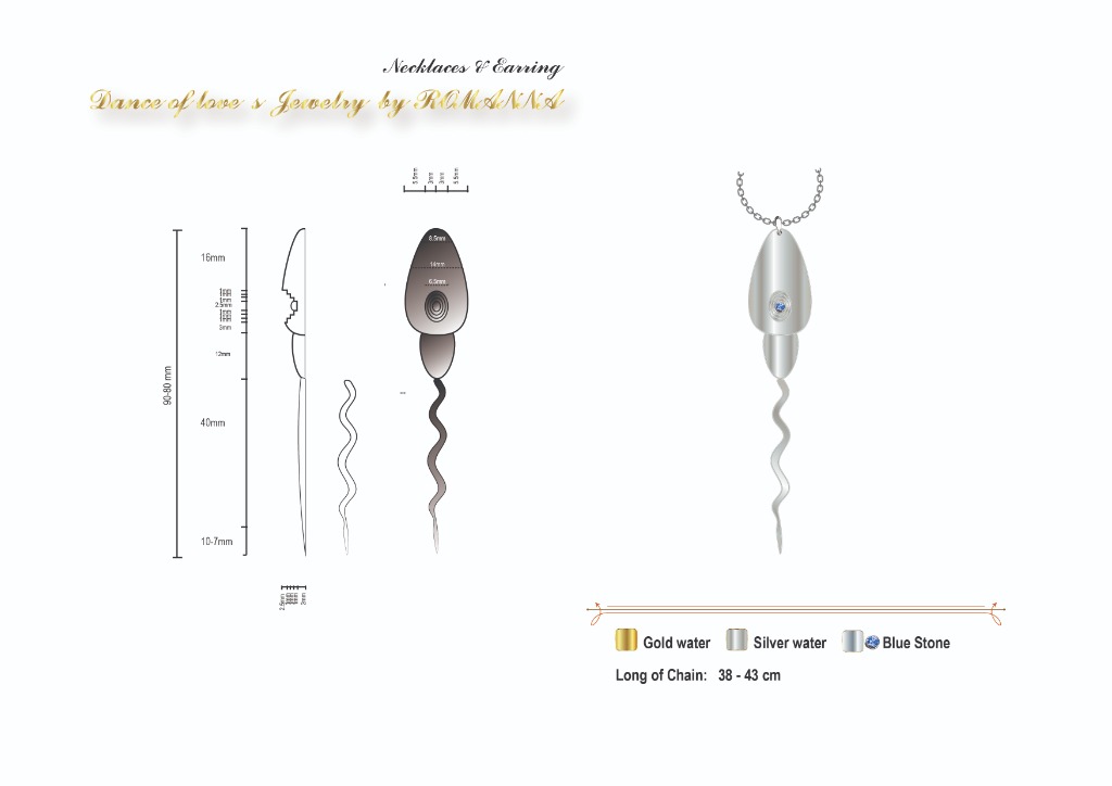 Shahhosseini Sharareh | symbol of meditation on a sperm -latest NECKLACE,Layer Sets design 2021