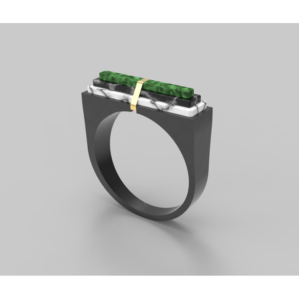 Pierluigi Difrance | MARBLE DREAMS Ring 131 -latest RING,Band Ring design 2021