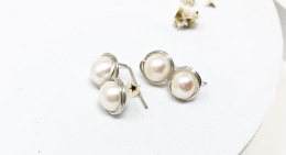 Silver & pearls 2-latest EARRING design 2021