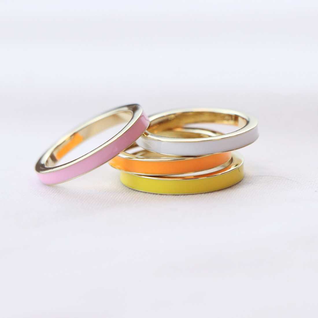 Colorful Stackable Y2K Rings Set -latest {Categories} design 2021