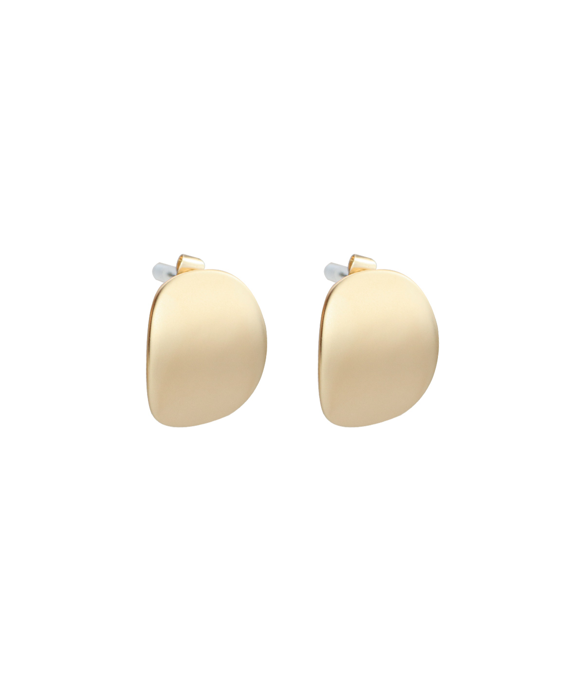 Curve Earrings In Matte Gold -latest EARRING,Studs design 2021