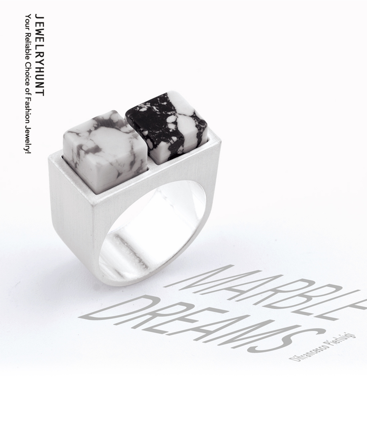 Pierluigi Difrance | MARBLE DREAMS Ring 128 -latest RING,Band Ring design 2021