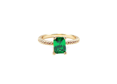 Created Emerald Green Gemstone Rings-latest RING design 2021