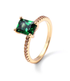 Created Emerald Green Gemstone Rings-latest RING design 2021