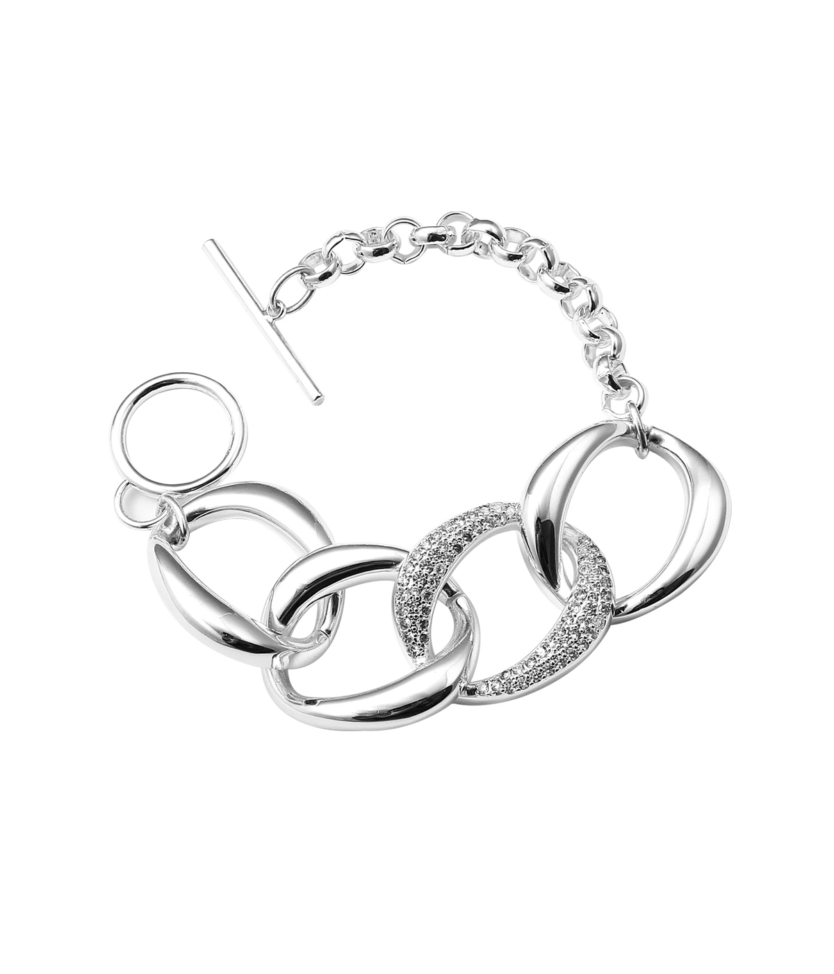 Big Chain and Strass Bracelet -latest BRACELET,Chain design 2021