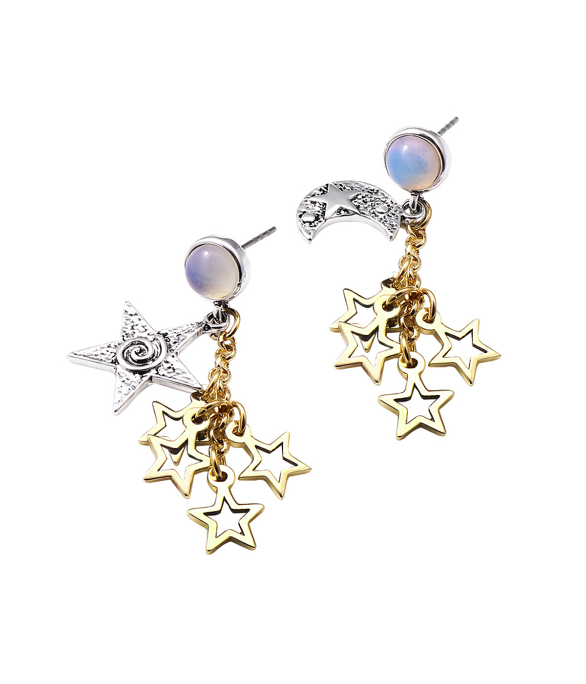 Luna wooden earrings  Swiss wooden jewelry