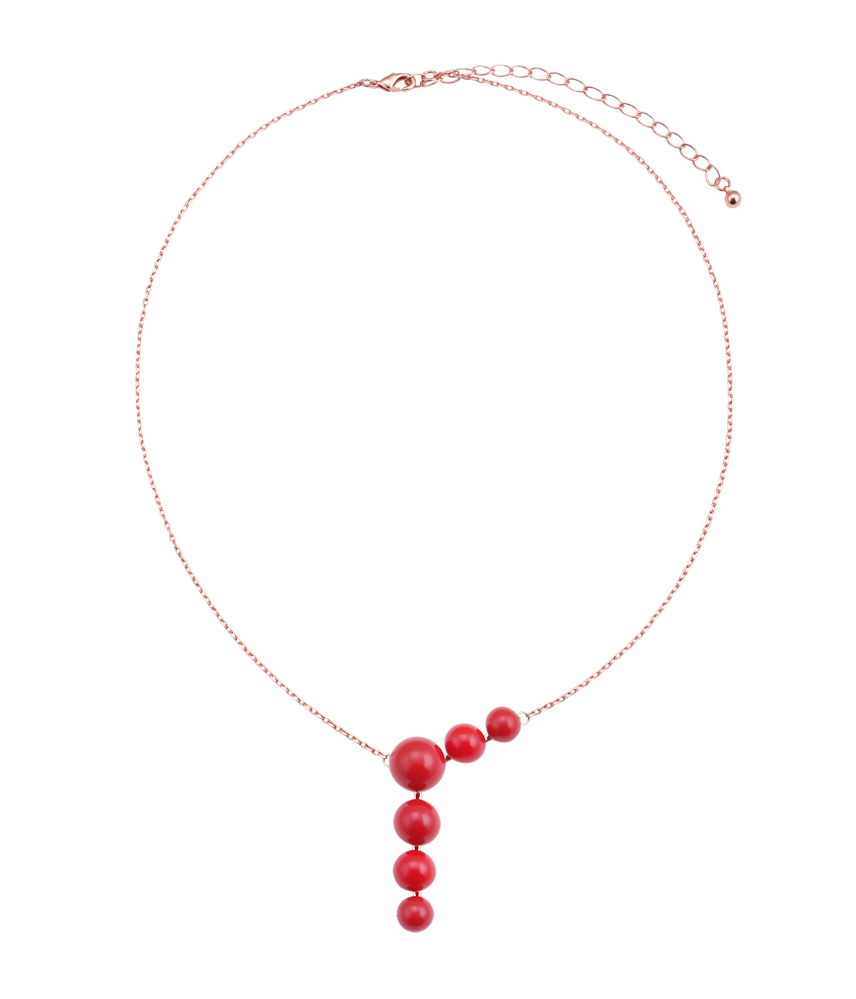 Red Glass Pearl Necklace -latest NECKLACE,Layer Sets design 2021