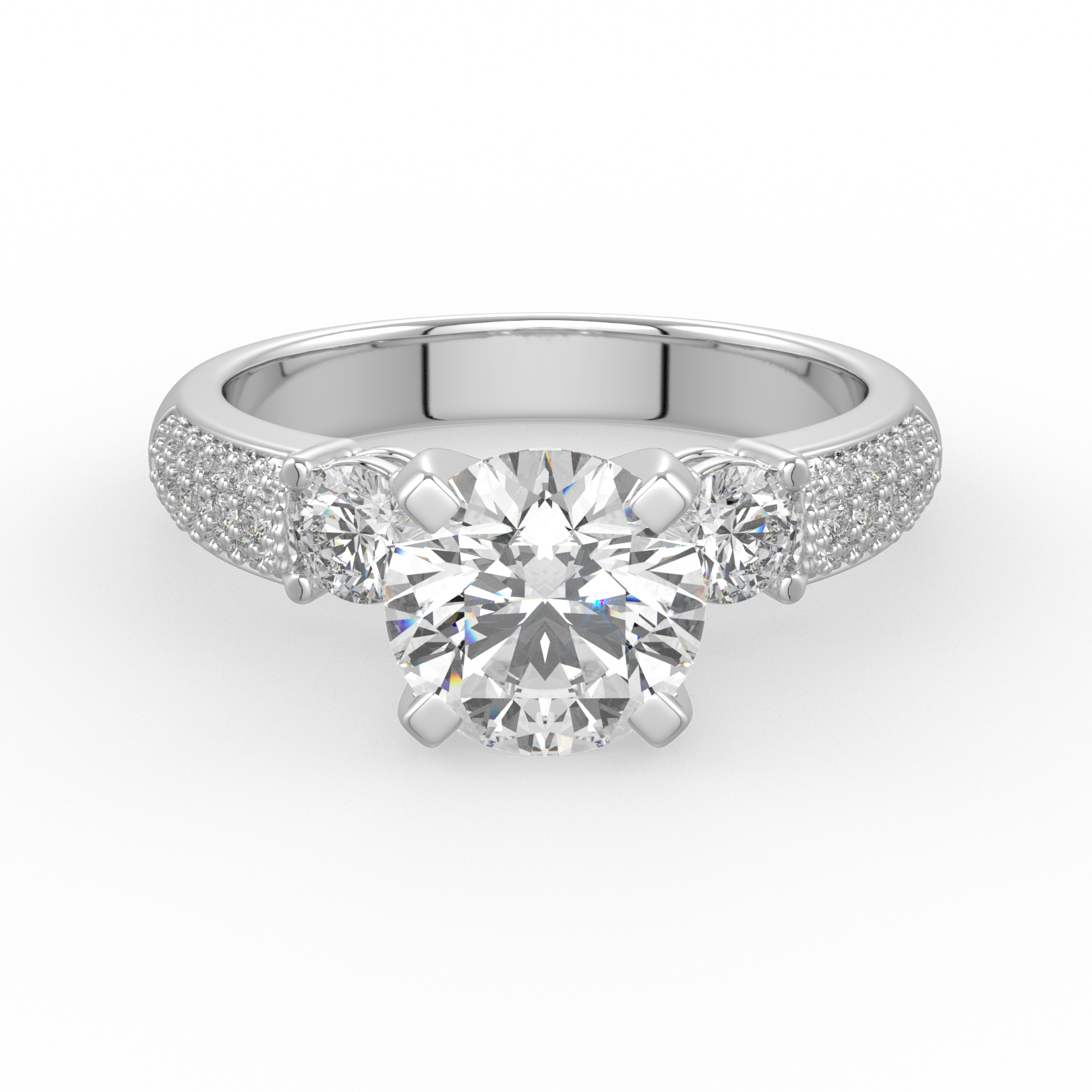 solitaire rings with half round band -latest RING,Stackable Ring design 2021