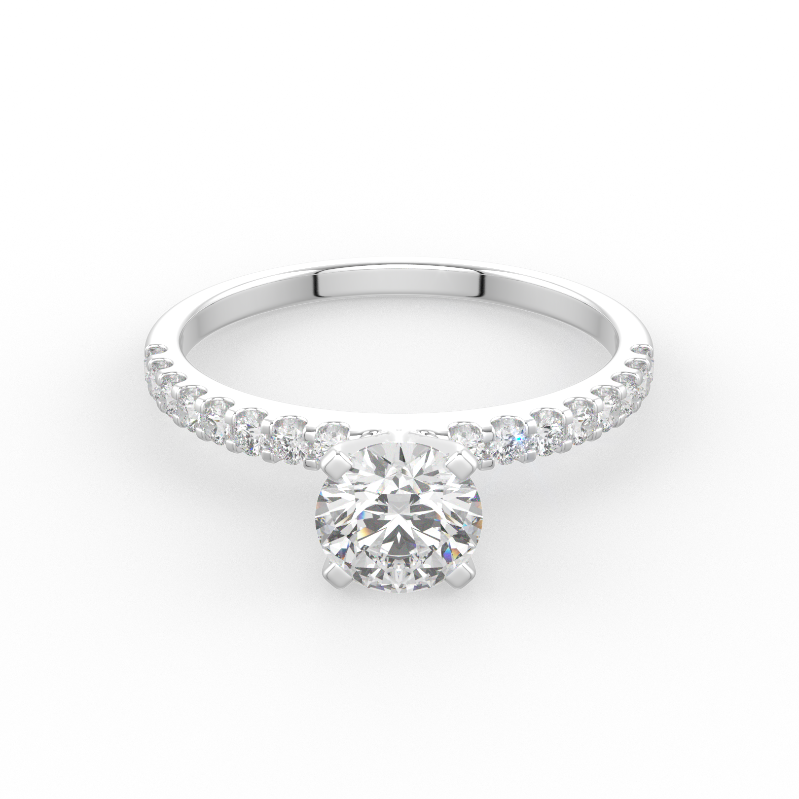 solitaire ring with simple  round stone band -latest RING,Band Ring design 2021