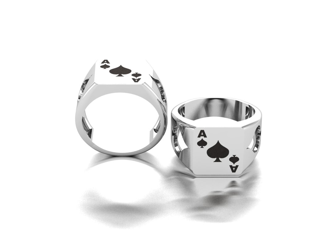 Ace Poker Ring -latest RING,Statement Ring design 2021
