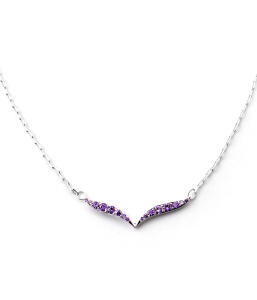 Violet & White Touch-latest NECKLACE design 2021