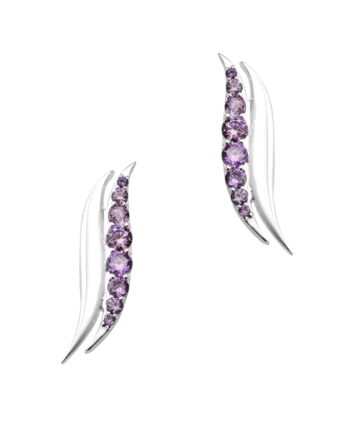 Earrings _ Violet & White Touch -latest EARRING,Studs design 2021