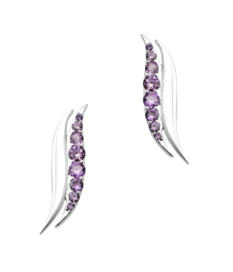 Earrings _ Violet & White Touch-latest EARRING design 2021