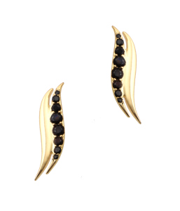 Earrings _ Black & Gold Touch-latest SET design 2021