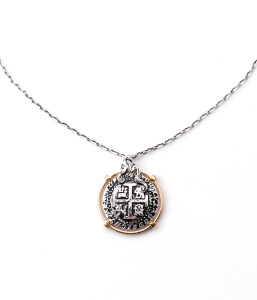 Spanish Coin Cross Pendant by Vernon Wilson of Panama Bay Jewelers | vw-26-latest NECKLACE design 2021