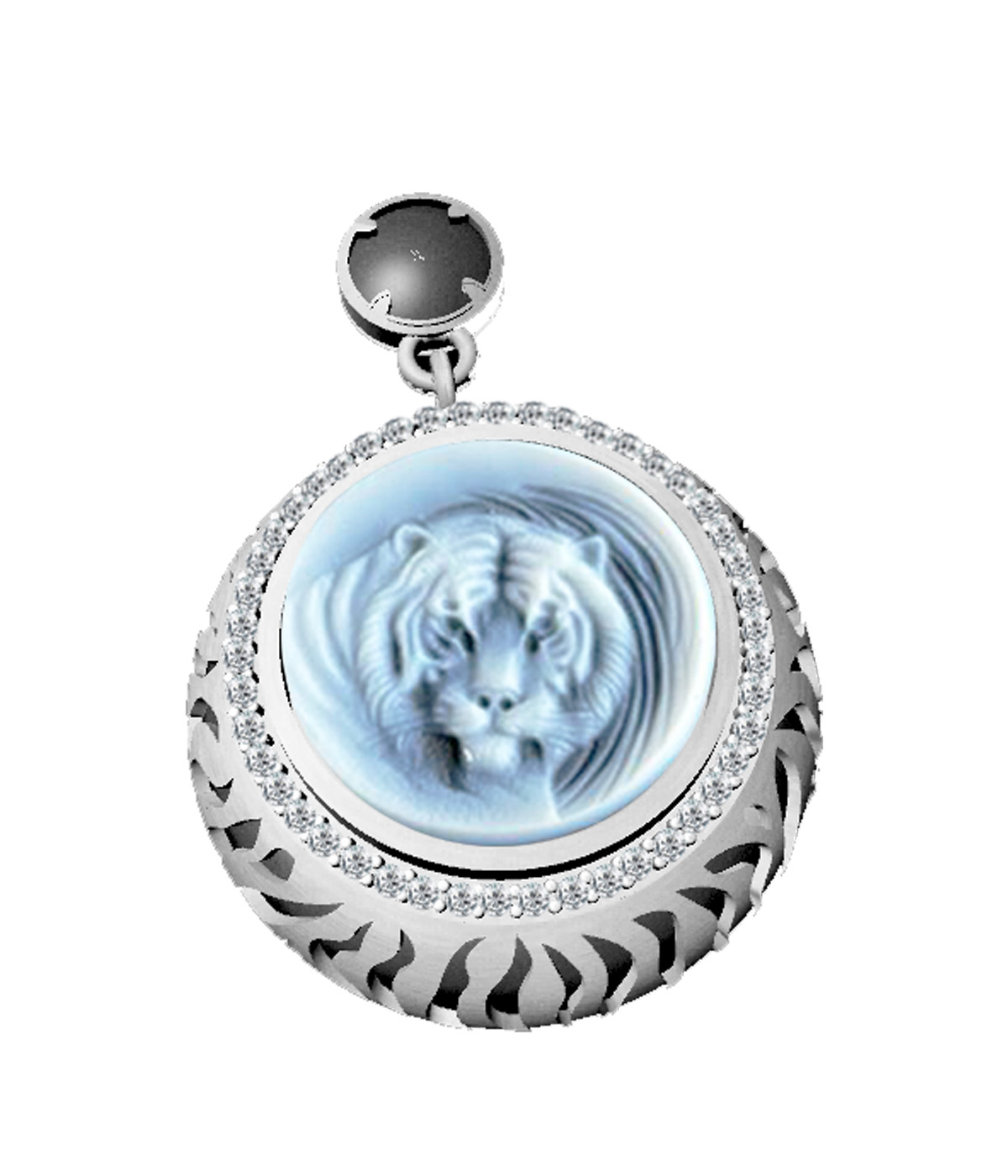Cameo  (Natural Carved Stone) Alterable Charm in Sterling Silver -latest NECKLACE,Layer Sets design 2021