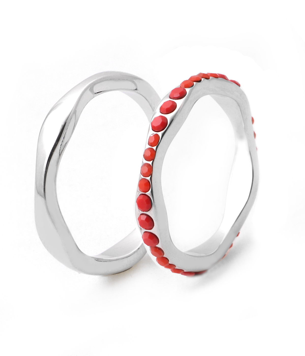 FLOW-Red -latest RING,Band Ring design 2021