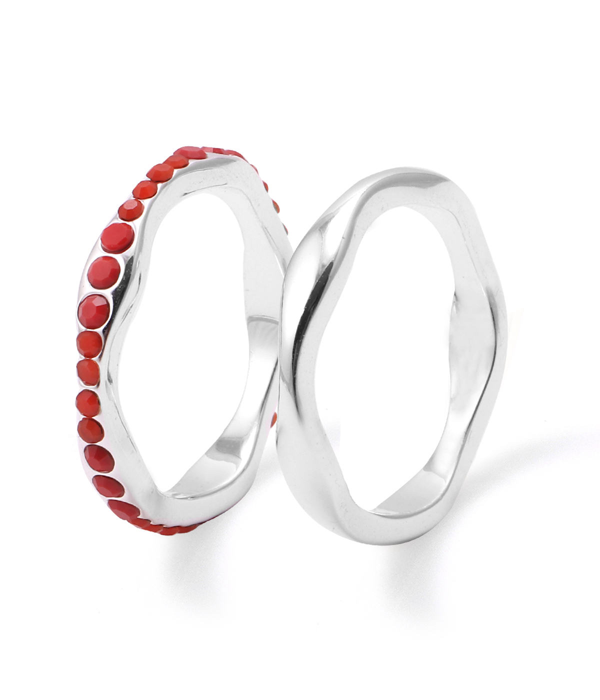 FLOW-Red-New mould -latest RING,Band Ring design 2021