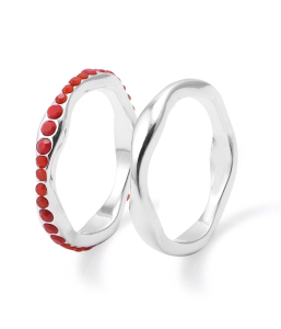 FLOW-Red-New mould-latest RING design 2021